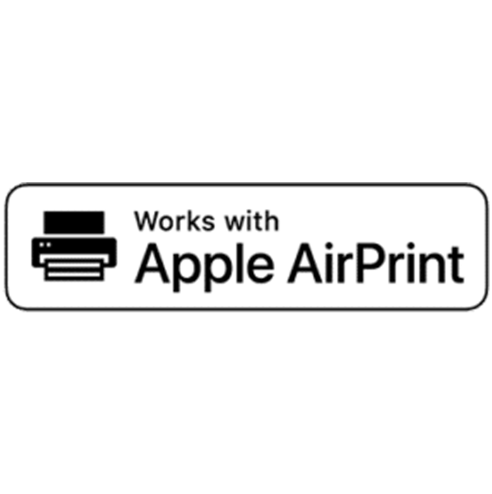 Works with Apple AirPrint Works with Apple AirPrint